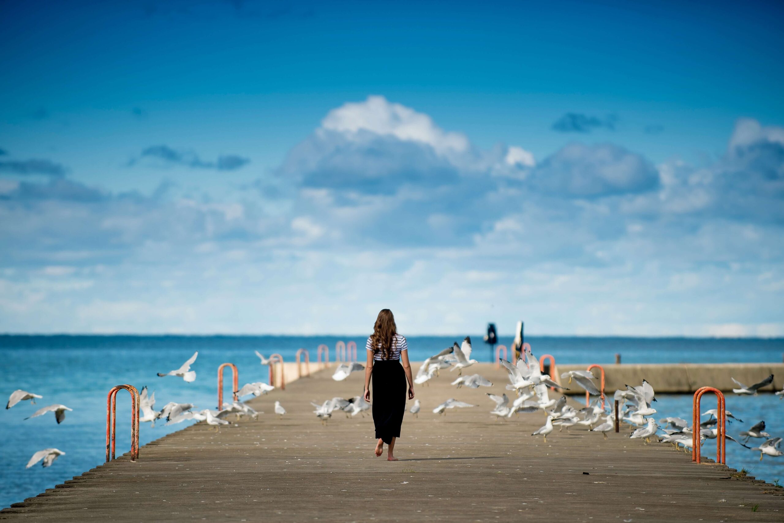 person in beach
