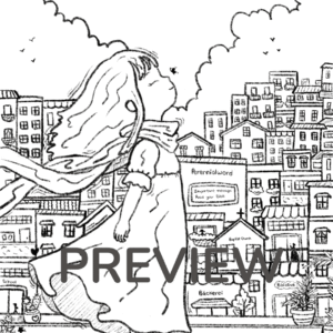 A World Full of Color Coloring Page Preview